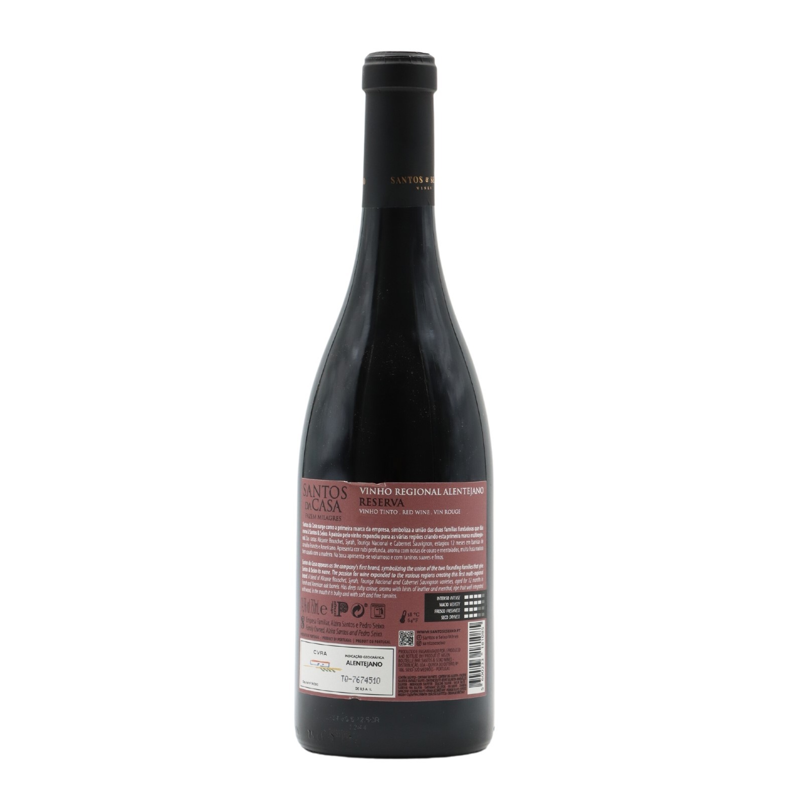 Santos da Casa Alentejo Reserve Rot 2019