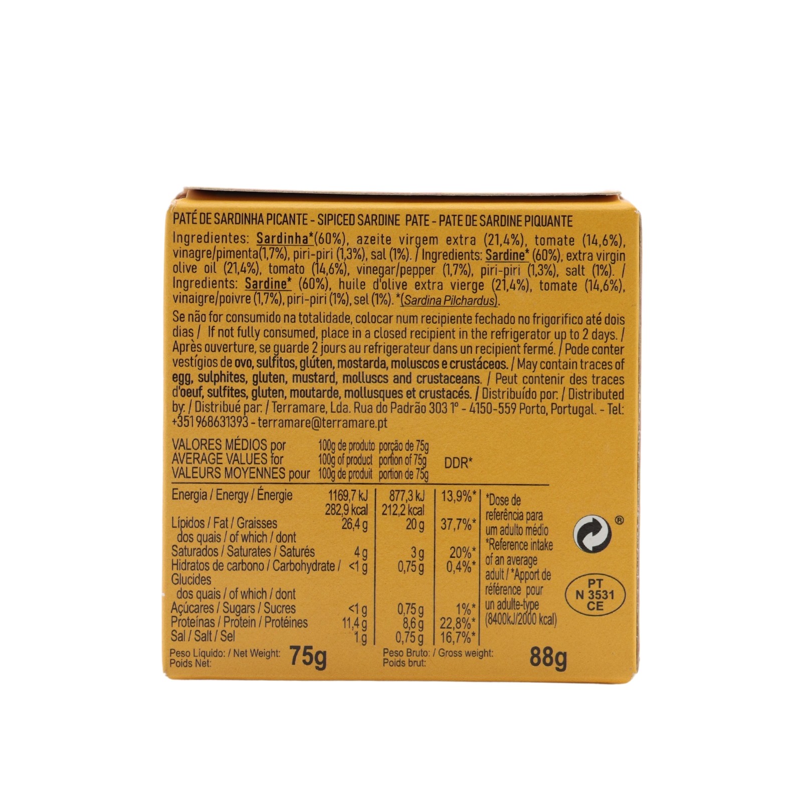Da Rocha Paté de sardina picante