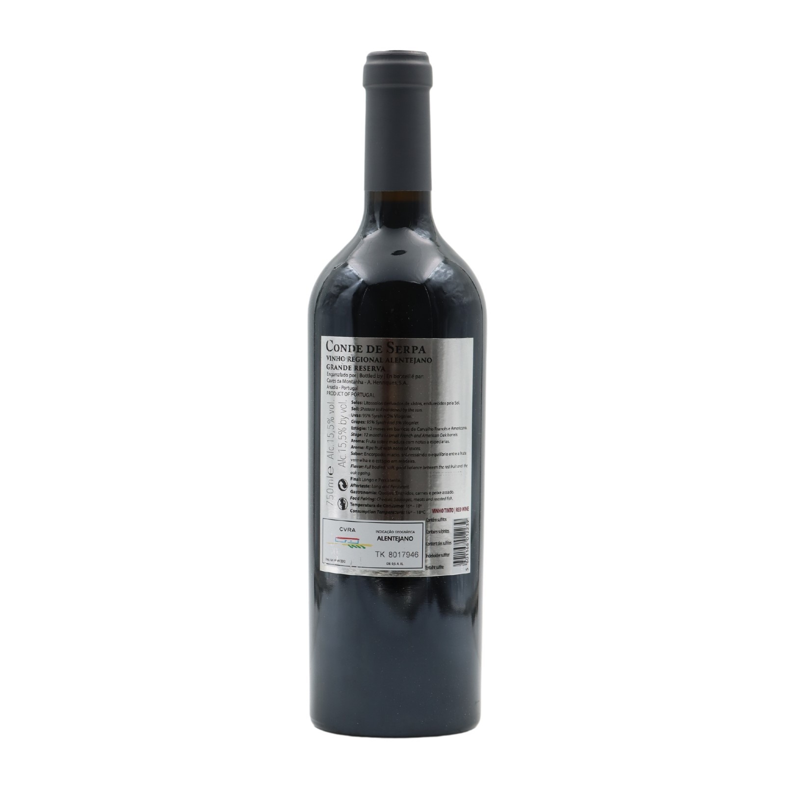 Conde de Serpa Grand Reserve Rot 2015
