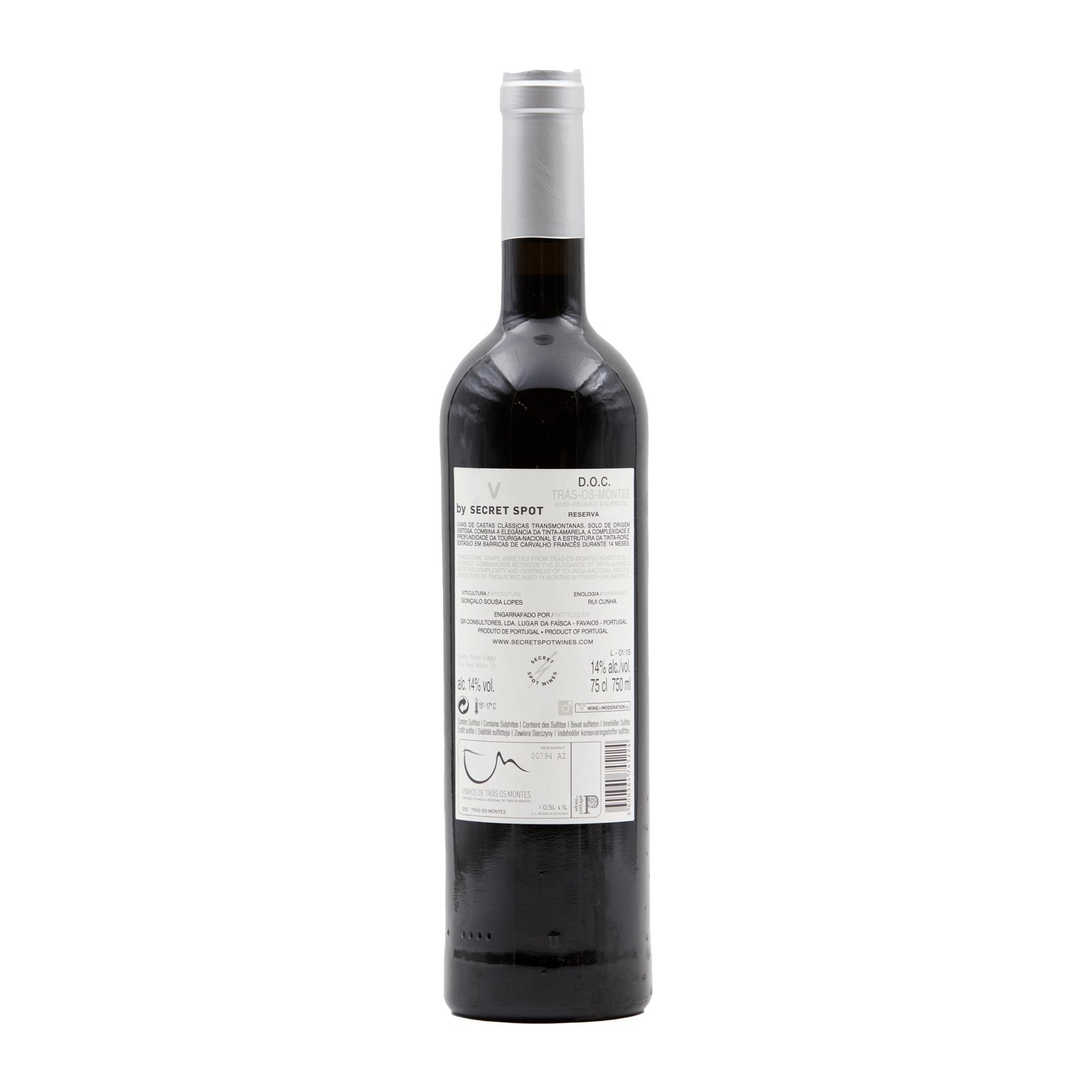 V by Secret Spot Valpaços Reserva Tinto 2018