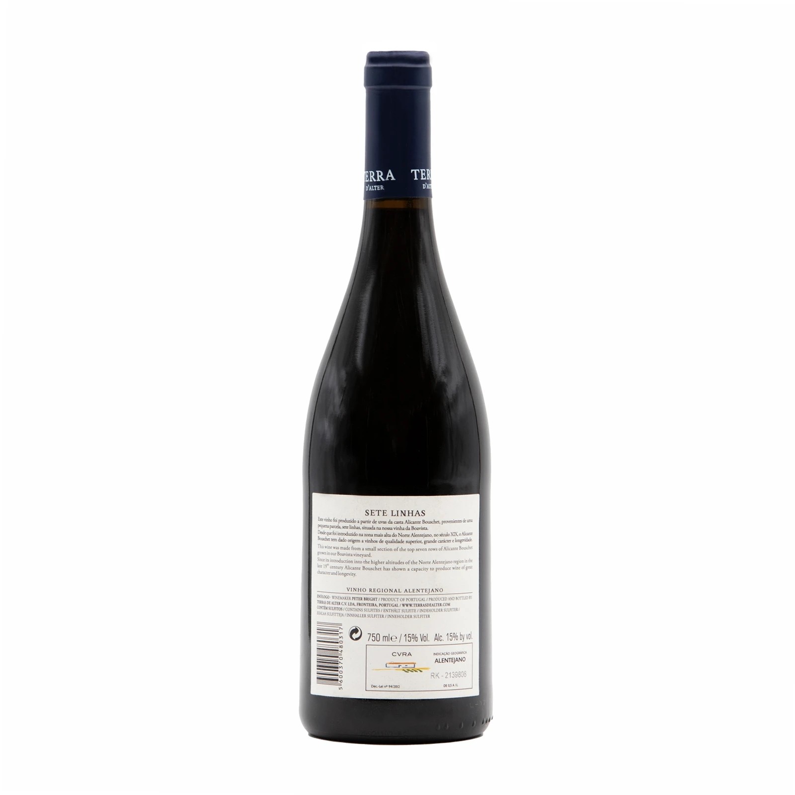 Terra D'Alter Sete Linhas Alicante Bouschet Rouge 2018