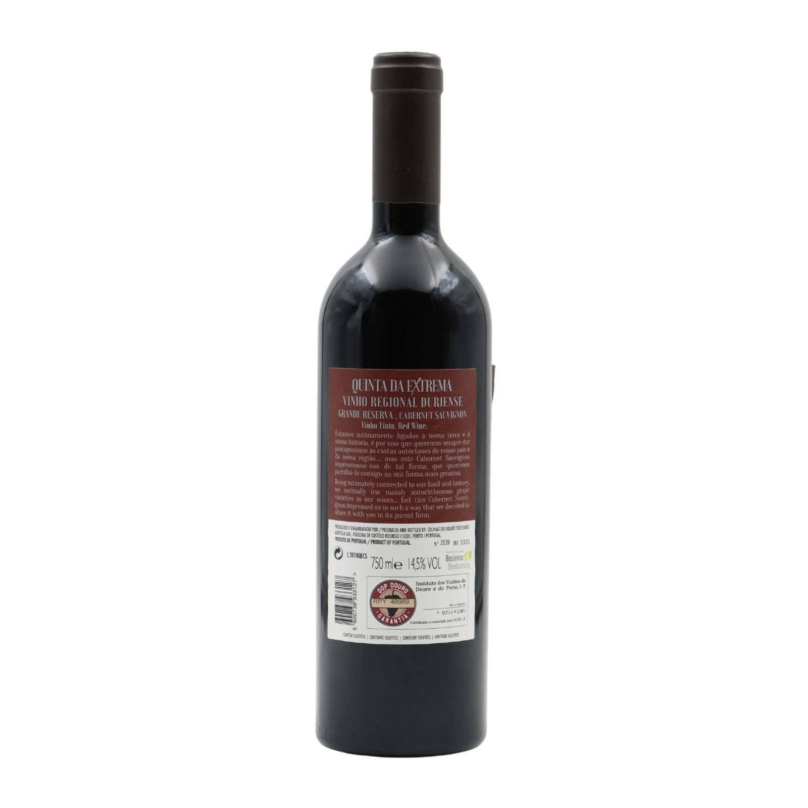 Quinta da Extrema Cabernet Sauvignon Grande Réserve Rouge 2018