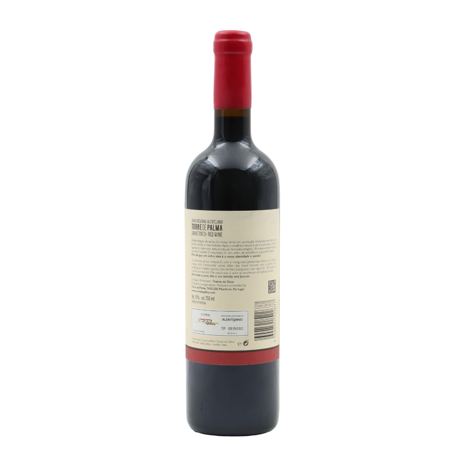Torre de Palma Alicante Bouschet Tinta Miúda Red 2019