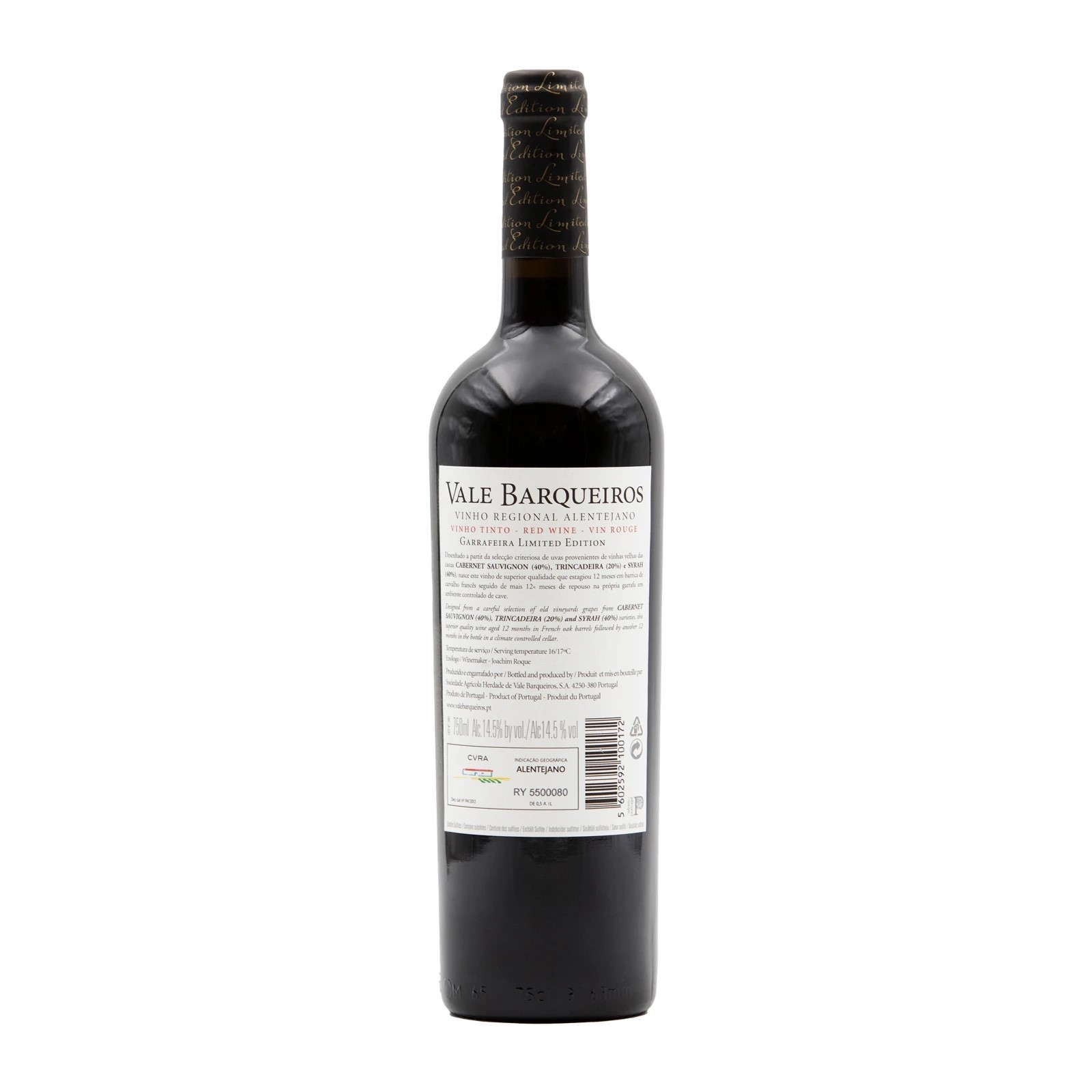 Vale Barqueiros Garrafeira Red 2015