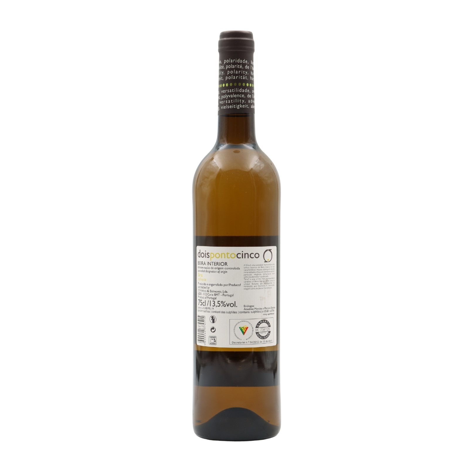 DoisPontocinco Siria Blanc 2019
