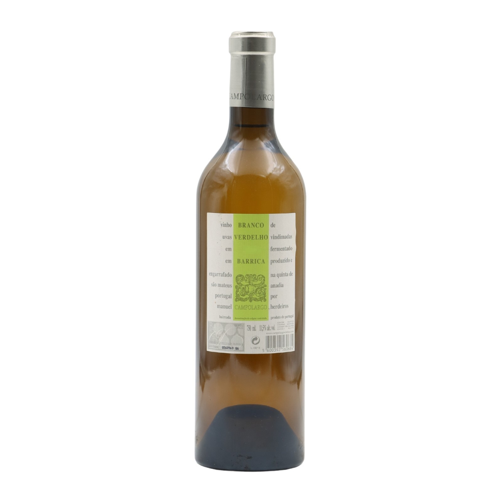 Campolargo Verdelho Barrica Blanc 2015
