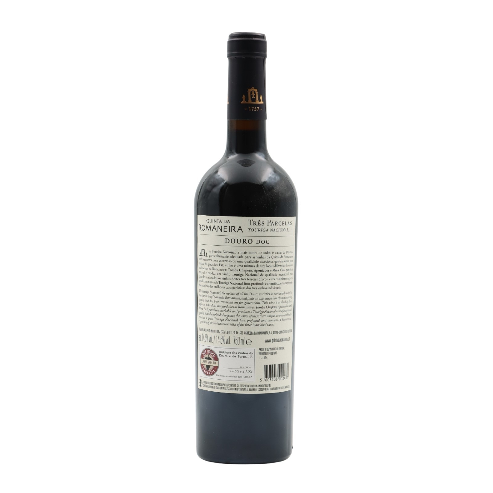 Quinta da Romaneira Touriga Nacional Três Parcelas Rot 2021