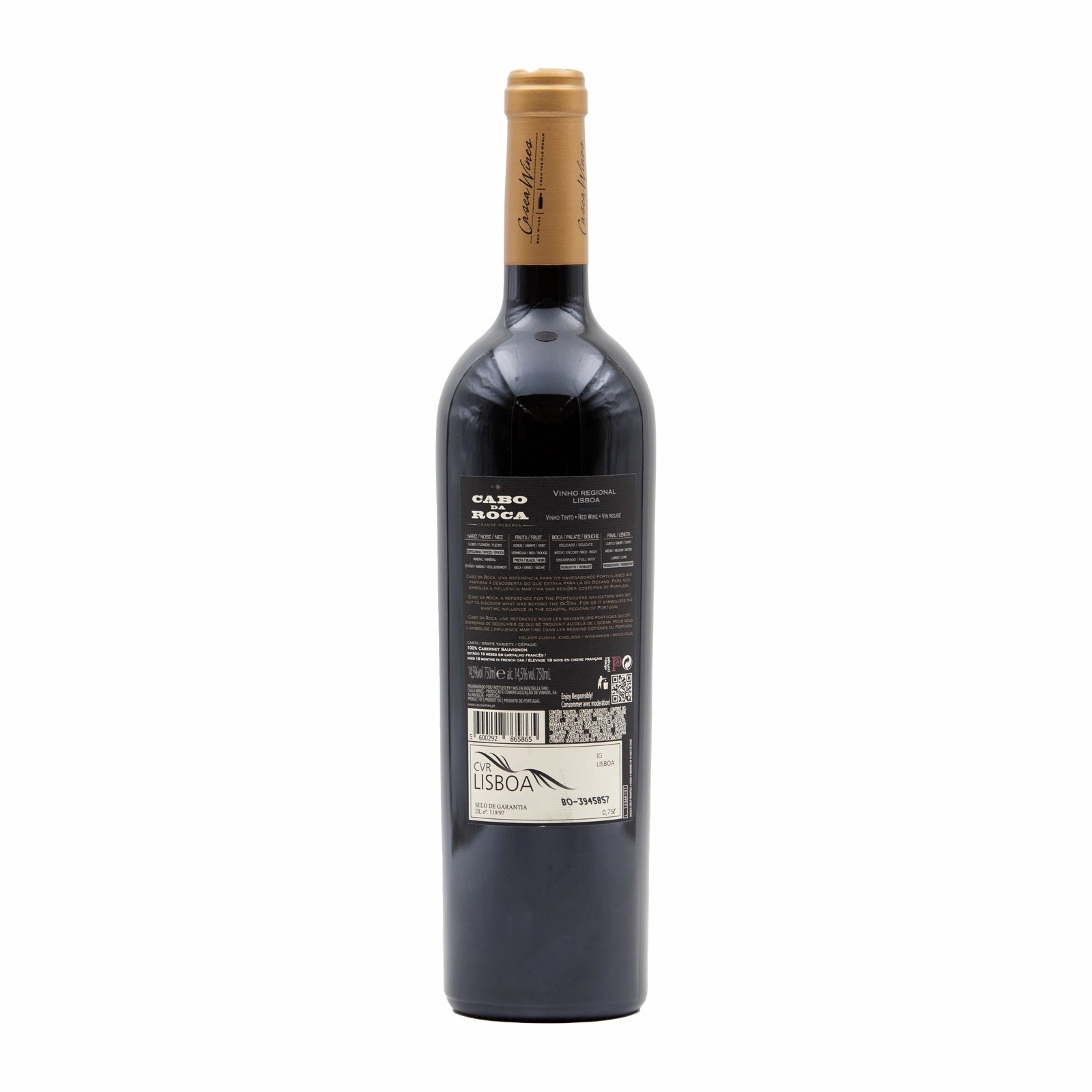 Cabo da Roca Lisboa Cabernet Sauvignon Grand Reserve Red 2016