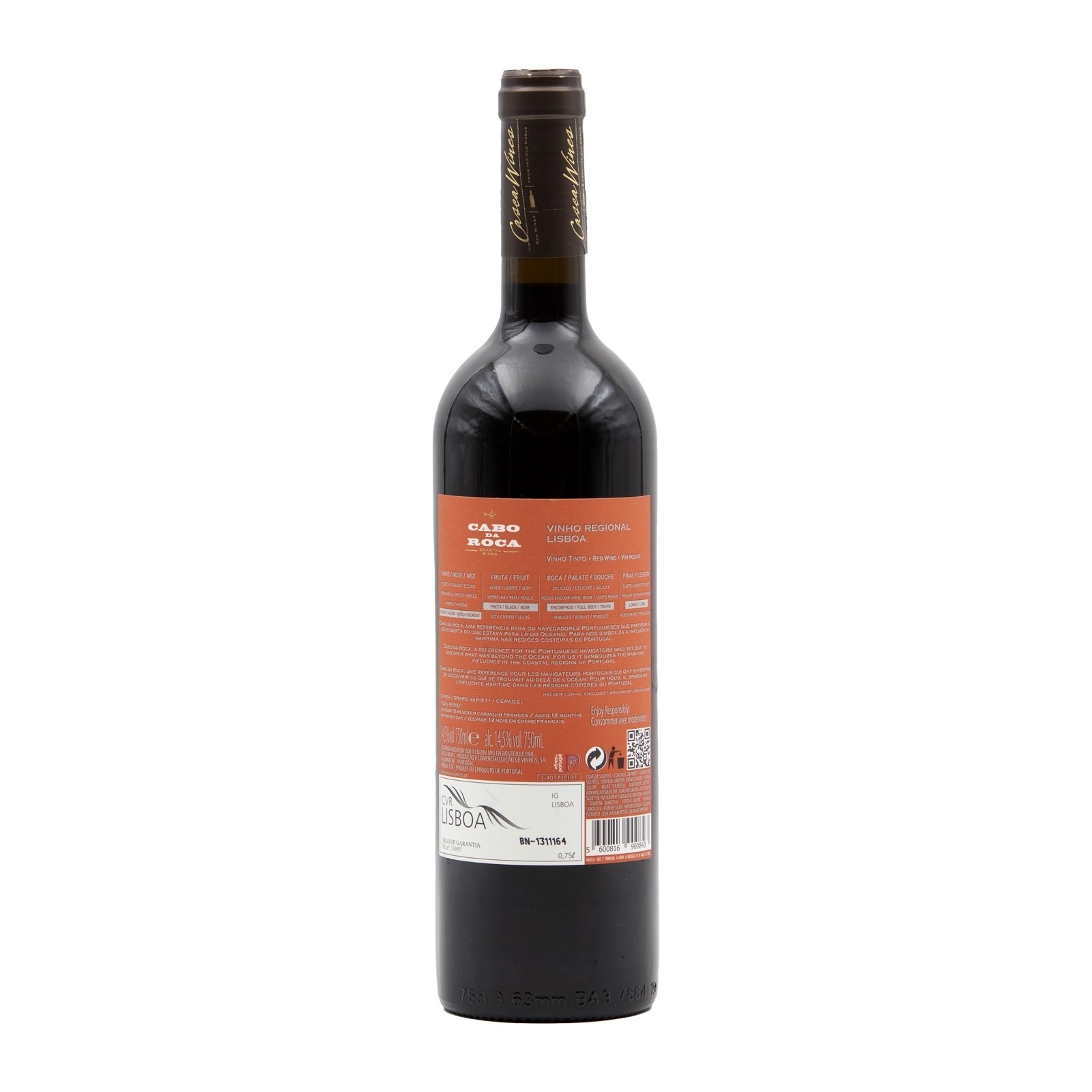 Cabo da Roca Lisboa Merlot Reserve Red 2016